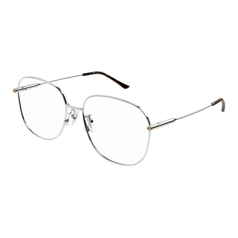 Gucci GG1417OA Eyeglasses Silver Acetate/Metal Aviator